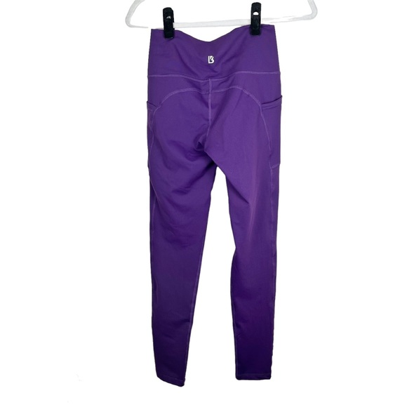 Buff Bunny Dark Purple Active Leggings w/ Pockets Size Medium - Picture 2 of 3